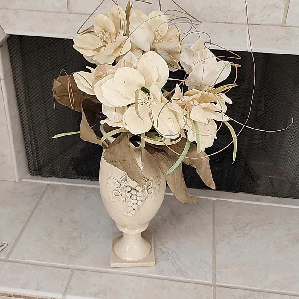 🤎 PIER 1 VASE & FLORALS 🤎